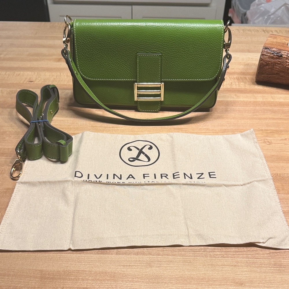 Green Leather Shoulder Bag